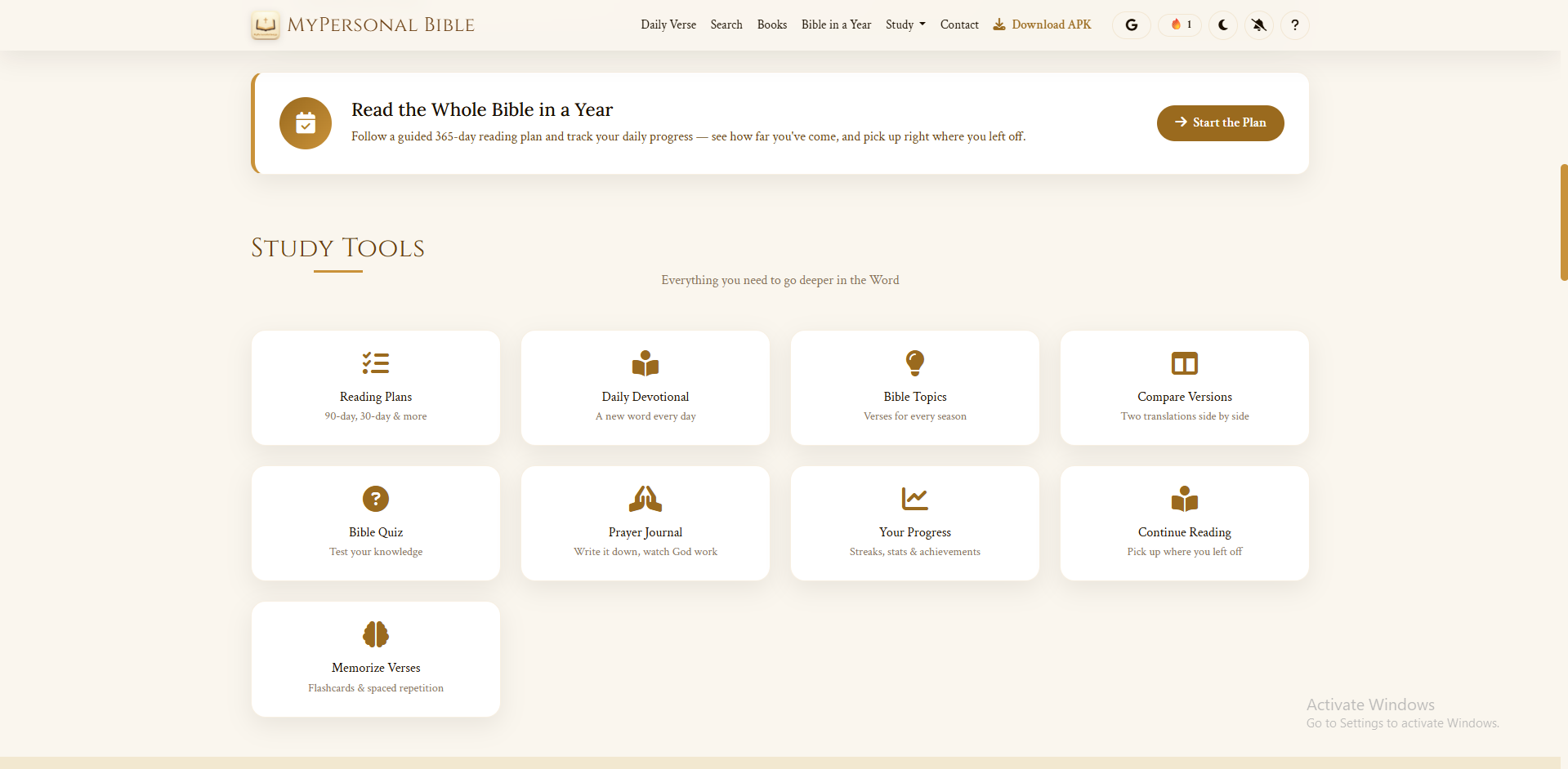 Study tools - memorization, quiz and reading plans screenshot